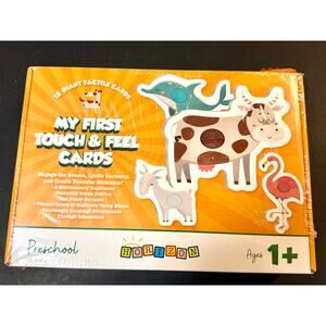 Horizon My First Touch & Feel Cards Puzzles texture sensory animals farm zoo